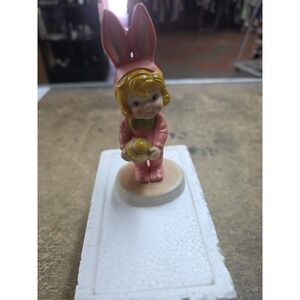 1995 Campbell Soup Kids 5" Porcelain Figurine W/Pink Bunny Suit TA5